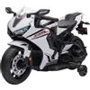 BricoShop24 Moto Elettrica per Bambini Honda CBR1000RR 10,2V Bianco con LED