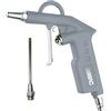 ABAC Pistola Aria Compressa G-502, Pistola di Soffiaggio con Ugello Corto e Lungo 10cm, Ugello da 2mm, Pressione Max 8 Bar, Alluminio