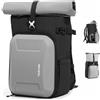 TARION Zaino Fotografico Fotocamera Rolltop: Zaino Fotocamera Reflex Impermeabile con Borsa Fotografica Scomparto per Laptop da 16 Copertura Antipioggia per DSLR SLR Mirrorless (Grigio)