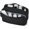 Amazon Essentials - Borsa da toilette da viaggio, modello dopp kit, di grandi dimensioni, 25,4 cm, Nero
