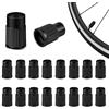 Carehabi 30 Tappi Coprivalvola per Pneumatici Compatibili con Auto, SUV, Moto, Bici Coperture Valvola Resistenti con Guarnizione Interna (Nero)