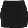 SUISTUDIO Gonna Nash Donna EU 40 Nero In Lana Misto Con Tasche Patch