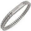 Guess Bracciale da Uomo Gioiello Realizzato in Acciaio di Colore Acciaio. Bracciale Doppia Catena, Misura 5 mm. Misura Gioiello: S. La referenza è JUMB05030JWSTS