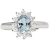 Mabina Gioielli MABINA - Anello in argento 925/°°° acquamarina sint zirconi | Cool or Rétro?