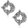 Gualiy 2 Pezzi Piercing Acciaio Chirurgico Dilatatore, Tunnel Dilatatore Orecchio 6-16mm Cava Modello Argento Tappi Orecchini