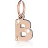 Lebebé Charm Le bebè LBB170-B lettera B in Oro Rosa e argento della linea Lock your Love