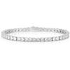 namana Bracciale Tennis Donna 4 mm con Zirconi, Color Argento | Montatura in ottone | Scatola regalo | Brillantezza intensa | 4 misure