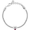 Morellato Bracciale Donna in Acciaio, Cristalli, Collezione DROPS, Cuore, Idee Regalo Fidanzata, Amica