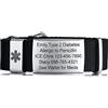 VNOX Braccialetti di allerta medica per uomini e donne, braccialetti sportivi personalizzati con fascia in corda regolabile, braccialetti identificativi medici
