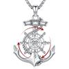 Friggem Collana Ciondolo Bussola Argento Sterling 925, Collana Bussole Vintage Regali Stagione Laurea Ringraziamento per Uomo Donne