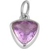 Meadows Pendente con ametista minimalista in argento Sterling 925, realizzato a mano, ciondolo, Argento sterling