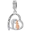 enjoylifecreative Father Daughter Necklace/Bracelet/Charm for Women Girls 925 Sterling Silver Daughter Jewellery from Dad Mum Birthday Christmas Gifts for Daughter Stepdaughter