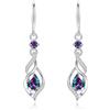 FANCIME Orecchini pendenti con pietra portafortuna, argento sterling S925, simbolo dell'infinito: regali di compleanno per la mamma e per le donne