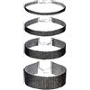 JewelryWe Collana Girocollo in Velluto da Donna: Collane Choker in Velluto di Nastro Nero per Donne Ragazze