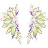 EVER FAITH Orecchini donna,EVER FAITH Bellissima Zircone a Goccia Sposa Matrimonio Orecchini traforati Argento-fondo
