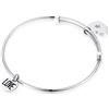 Sagapo S'Agapõ Bracciale Donna, Bracciale Rigido in Acciaio e Cristalli con Simbolo Cuore | Collezione Happy - SHAD04