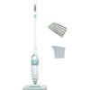 Shark Steam Mop, Scopa a Vapore Leggera, per Tutti i Pavimenti, 2 Panni Lavabili e Serbatoio Capacità di 375 ml, Cavo da 5,5 M, Riscaldamento in 30 Secondi, Bianco/Verde, S1000EU
