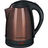 Kamberg, Bollitore elettrico in acciaio inox 18/10-1,8 litri, 1500 W, ebollizione rapida, Design compatto, senza BPA, Bronzo, 0008128