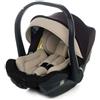 Be Cool Travel Carrier, Seggiolino Auto Neonato i-Size R129 40-85 cm, Ovetto Auto Contromarcia dalla Nascita, Compatibile con Passeggini Kombo e Stratos, Beige