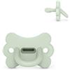 Suavinex, Ciuccio interamente in silicone, Neonati, -2/2 mesi, Verde | Taglia speciale Mini, tettarella fisiologica SX Pro, simmetrica, piatta e flessibile, rispetta lo sviluppo orale, Butterfly