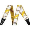Fender Weightless Monogram Tracolla Chitarra & Basso 5cm Bianco | Tracolla regolabile 5cm, imbottita, leggera, per chitarra elettrica, acustica & basso, design monogram professionale