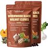 BASTOUR Assenzio Noce Nera e Chiodi di Garofano,18 in 1 Vegano Miscela di Erbe,2PC | Assenzio Chiodi di Garofano Neem, Wormwood, Black Walnut & Cloves, Pulizia Intestinale Rapida e Benessere Digestivo