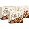 Generico 3X Falcone Cuore di Crostata Crema Gianduia - 4 Crostatine da 60g con Farina di Riso e Golosa Farcitura alla Gianduia - Snack Dolce per Colazione e Merenda 240g