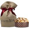 Cumala Panettone Artigianale Tradizionale Mandorlato con Uvetta e Canditi da 1 kg. Metodo a 3 Impasti, con Lievito Madre, 72 Ore di Lievitazione e Confezione Ricercata