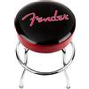 Fender Red Sparkle Sgabello Bar Girevole Imbottito 24 Pollici | Sgabello da bar girevole a tema musicale, sedile imbottito in schiuma, girevole a 360°, 61 cm, ideale per bar di casa