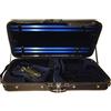 mezzo-forte Doppia custodia violino + viola per violino 4/4, viola 4/4 (fino a 43 cm) - nero/blu scuro - Cordura - violino e viola
