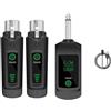 Opatiny Kit microfono senza fili XLR 5H per durata della batteria XLR Wireless (1 | Portata stabile di 80 m, 2,4 G per frequenza, trasmissione senza rumore, ideale per palcoscenico ed eventi