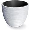 Prosperplast Vaso da fiori bianco, con serbatoio, collezione FURU, 34,9 x 34,9 x 29,5 cm, capacità 23 L.
