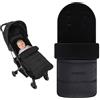 SKIKHN Coprigambe Passeggino, 85 CM Sacco Termico Passeggino Universale, Sacco Invernale PasseggIno, SaccoPasseggino Invernale con Cerniera, Fodera in Pile Polare, Lavabile, per Passeggini Carrozzine