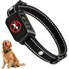 Fuyouderen Collare antiabbaio per cani senza scarica elettrica, collare di addestramento con vibrazione e bip sonoro, ricaricabile, impermeabile, riflettente e regolabile, per cani di taglia piccola, grande e