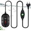 BORDEAG Riscaldatore per Acquario, 50 W Riscaldamento per Acquario, Riscaldatore Acquario, Riscaldamento Dell'acquario Dotato Di Indicatore Della Temperatura a LED e Regolatore Temperatura Esterno Regolabile