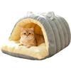 Generico Cuccia A Grotta Per Gatti Morbida Casa A Cupola Coperta Con Cerniera Calda | Piccola Cuccia Per Cani Interni Inverno Divano Casa Soggiorno Camera Da Cucina Dormitorio Viaggi Campeggio