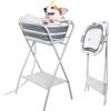 MISTRO Vasca per Cani Pieghevole, Stazione di Lavaggio e Toelettatura 2-in-1 per Animali Domestici, Vasca da Bagno Portatile in PP+TPE per Cani di Taglia Media e Piccola (Fino a 30kg/65lb)