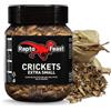 Rapto Feast Grilli Essiccati Extra Piccoli 50g - Mangime Naturale | Insetti Ricchi di Proteine | Rettili, Tartarughe, Ricci e Piccoli Mammiferi | Snack Occasionale per Gechi e Draghi Barbuti
