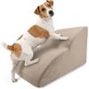 murando - Scala per Cani Piccoli e Medi, 2 Gradini, 30 cm, Scale per Cane | Scaletta per Cani e Gatti, Antiscivolo, per Letto Divano e Auto, Fodera Sfoderabile e Lavabile, Produzione EU, Velluto Beige