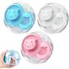Generic Palla per criceti, 18 cm, trasparente, per corsa, criceti, roditori, giocattolo per piccoli animali domestici, in plastica, graziose, per criceti e topi (mix - 3 pezzi)
