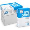 alphaink My Print Carta A4 75gr - 5 Risme (2500 Fogli) - Carta per Stampante Laser, Inkjet e Fotocopie - Bianca CIE 161 - Formato A4 75 g/m²
