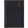 Buffetti. AGENDA 2027 GIORNALIERA 15 x 21 cm A5 a quadretti SIMILPELLE ufficio ristorante parrucchieri nera + Omaggio penna a scatto e segnalibro