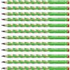 STABILO - Matita Ergonomica triangolare - EASYgraph | per Destrimani, Verde, Confezione da 12, Gradazione 2B