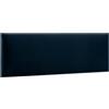murando - Testiera Letto Imbottita, Rettangolo Velluto 30x90 cm | 1 Pezzo, Pannelli Decorativi per Pareti, Cuscini Testata Letto, Pannelli Imbottiti, Design Elegante, Blu Navy, Produzione EU