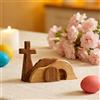 Generico Tomba Vuota in Legno con Scena Pasquale E Croce - Set Decorativo per La Resurrezione di Gesù, Decorazioni da Tavolo in Legno per Mensola, Scrivania, Casa E Chiesa per Le Vacanze di Primavera