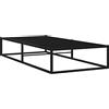 vidaXL Giroletto Nero in Metallo 100x200 cm