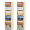 Lifewit Organizer Armadio Appendere con 6 Ripiani, 110 cm, Beige, Set di 2 | 2 Ganci Robusti, Ripiani per Armadio Interno, Organizzatore Pieghevole, Contenitori per Vestiti