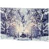 Magie di Natale Quadro con LED Luminosi a Luce Calda Decorazione Natalizia (H 58 cm, Tipo 4)