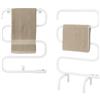 PALUPLUS Scaldasalviette Termoarredo Elettrico Bianco a 5 Barre, Misura 54,5x30x92 cm, Asciugabiancheria da Terra e Parete con Struttura in Acciaio, Potenza 100 Watt -904F -3,7