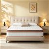 YIDATONG Materasso Matrimoniale 140x200, Alto 26 cm, Ibrido a Molle Insacchettate + Memory Foam, Media-Rigida H3, Ortopedico, Sostegno Ergonomico, Rivestimento Traspirante, Ipoallergenico, Per Dormire Bene